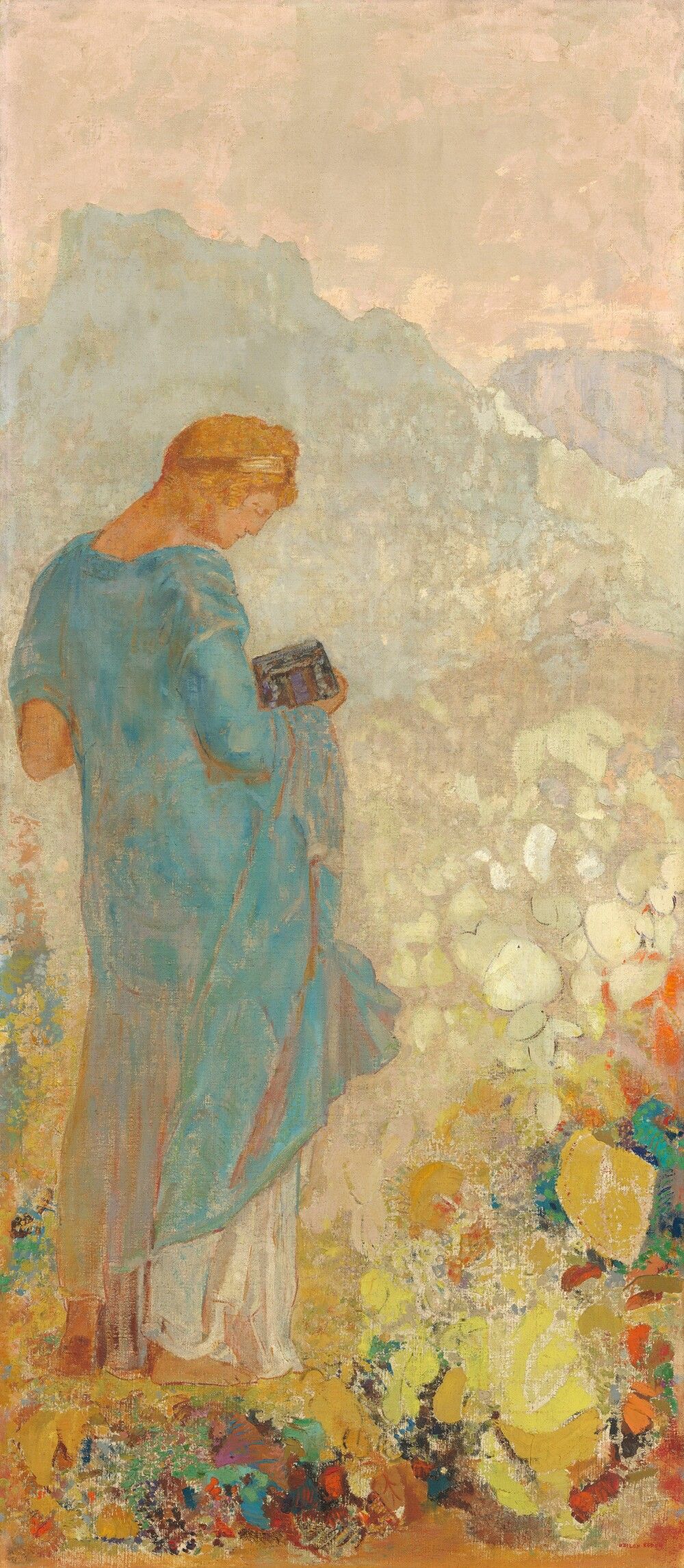 Pandora. Odilon Redon, 1910/1912, oil on canvas