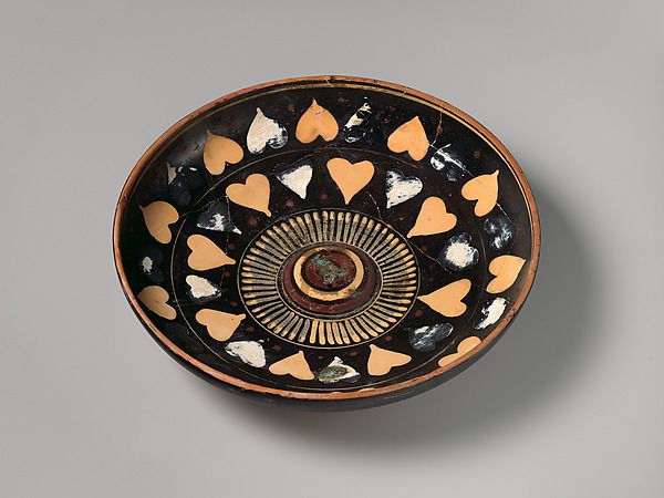 Terracotta phiale (libation bowl). Greek, Attic, ca. 500 BCE, Terracotta