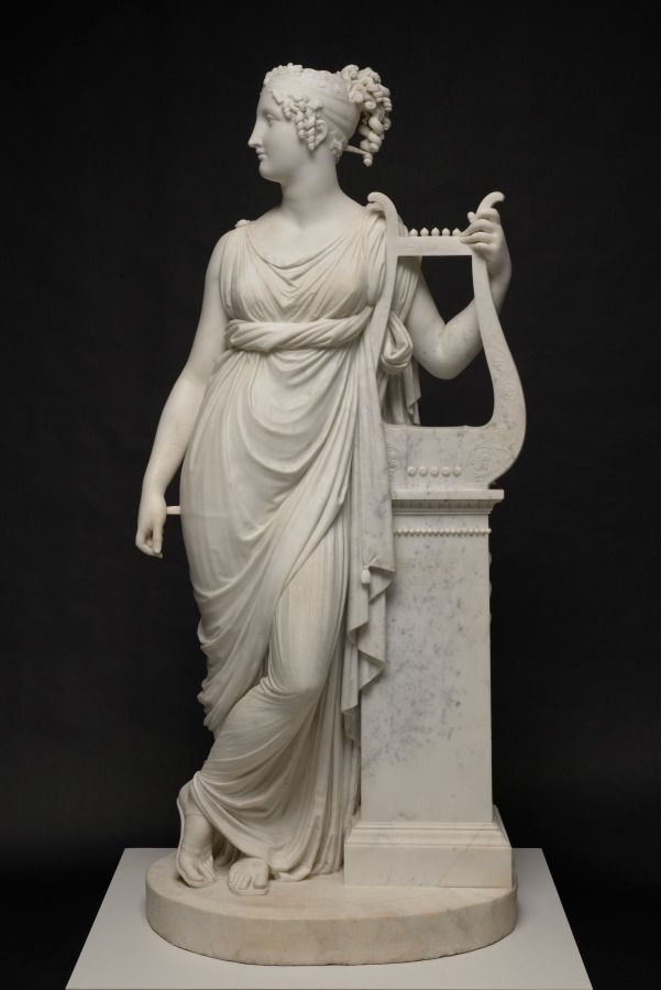 Terpsichore Lyran (Muse of Lyric Poetry). Italy, 19th century, 1816, marble
