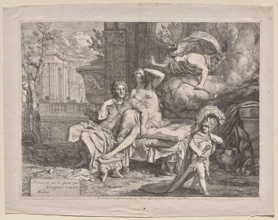Mercury Orders Calypso to Allow Ulysses Depart. Netherlands, c. 1670, etching