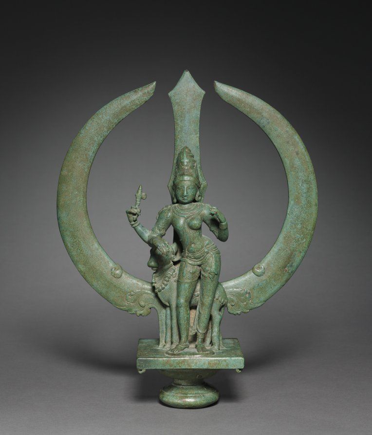 Trident with Shiva as Half-Woman (Ardhanarishvara). South India, Tamil Nadu, Chola period (900-13th Century), c. 1050, bronze